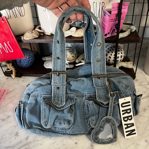 Urban Outfitters Handbags - Urban Outfitters Light Blue Denim Shoulder Bag